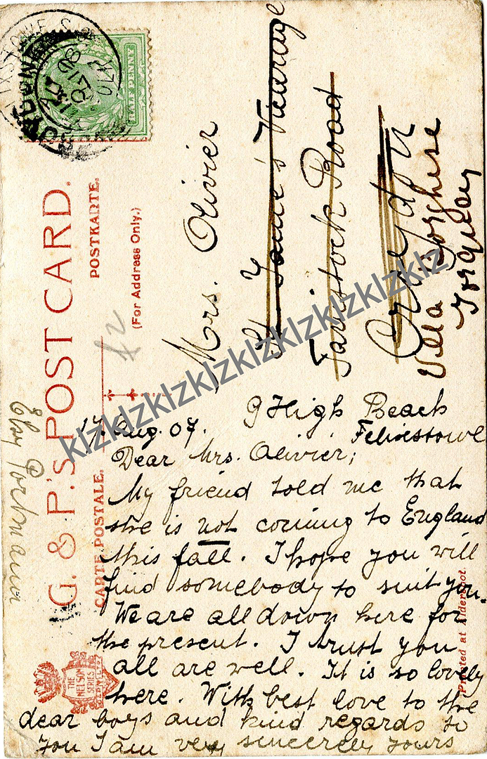 Old Japan Earl's Court workers 1907 postcard