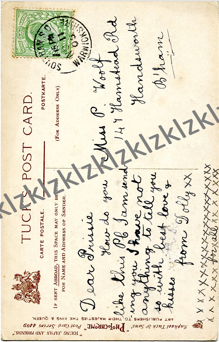 1910 Japan British postcard exhibition "That's how its done" children