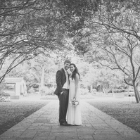 Whimsical moments captured as the couple explores the charming nooks of Dallas Arboretum.