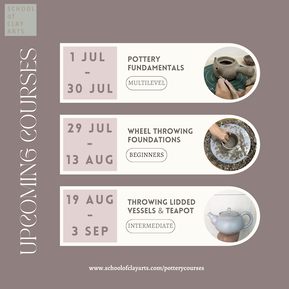 Upcoming Pottery Courses and Classes