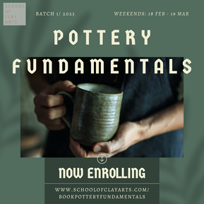 The best pottery course in Singapore. Experienced and professional ceramic instruction. Small class size. Personalised instructions. 