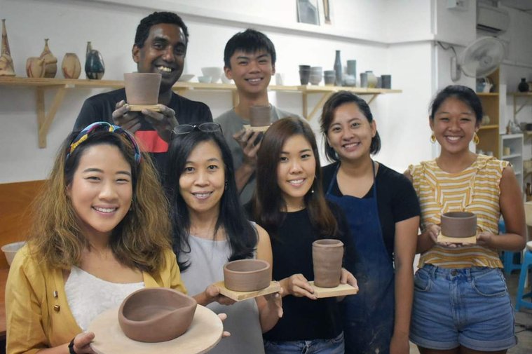School of Clay Arts, Handbuilding, Pottery Classes, Team Bonding