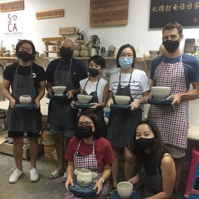 School of Clay Arts, Handbuilding, Pottery Classes, Team Bonding