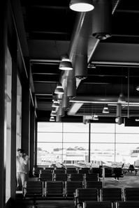 Adelaide Airport getting ready for a flight.