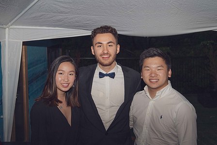 Man with friends