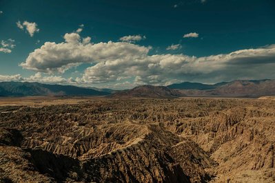 The Mojave Desert, California, Erosional Lands, Bad Lands, Fonts Point, Anza Borrego State Park, Fine Art Print