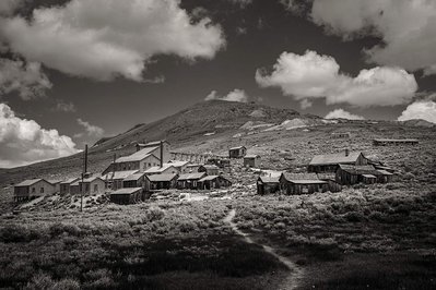 Ghost Town, Bodie, California, Gold Rush, B&W Fine Art Print