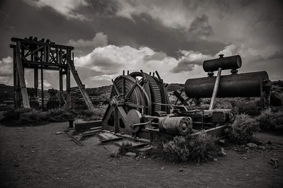Ghost Town, Bodie, California, Gold Rush, B&W Fine Art Print