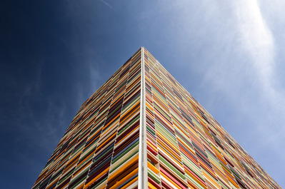 Photographie d'architecture de la citée scolaire de Roussilon  Lotfi Dakhli 