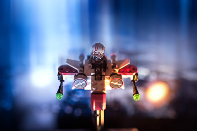 photographie créative et artistique  Lego Star Wars microfighters ARC-170 Starfighter