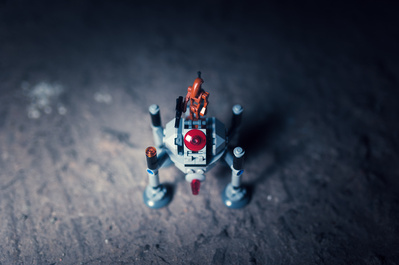 photographie créative et artistique  Lego Star Wars microfighters Homing Spider Droid