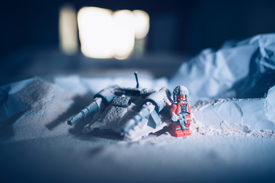 photographie créative et artistique  Lego Star Wars microfighters snowspeeder