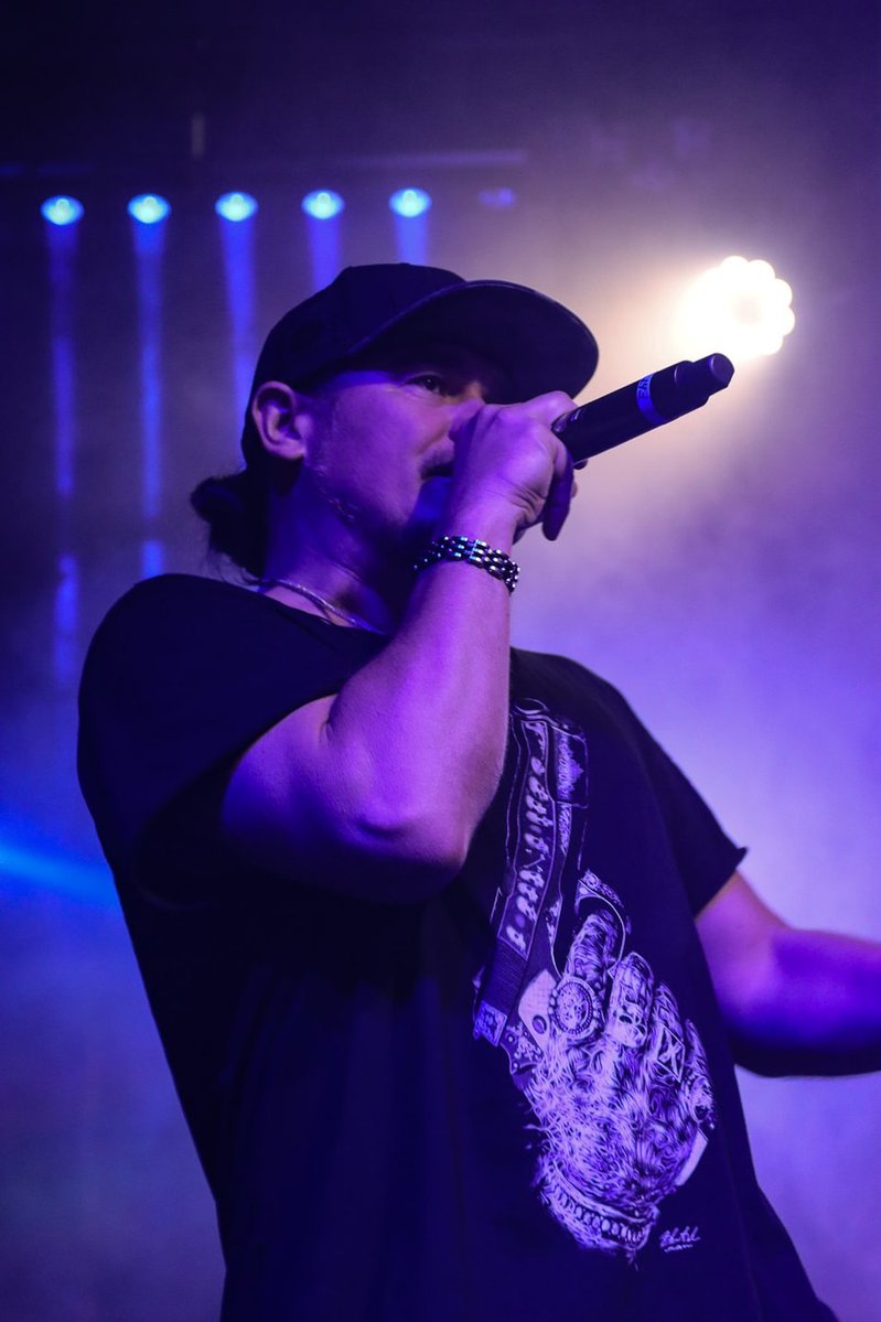Austin hip-hop artist live on stage