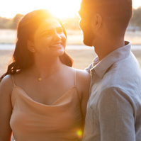 Romantic sunset maternity session in Austin