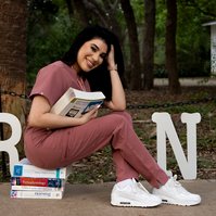Nursing school grad celebrating RN milestone