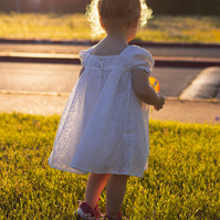 Childhood wonder — sunset walk in Austin