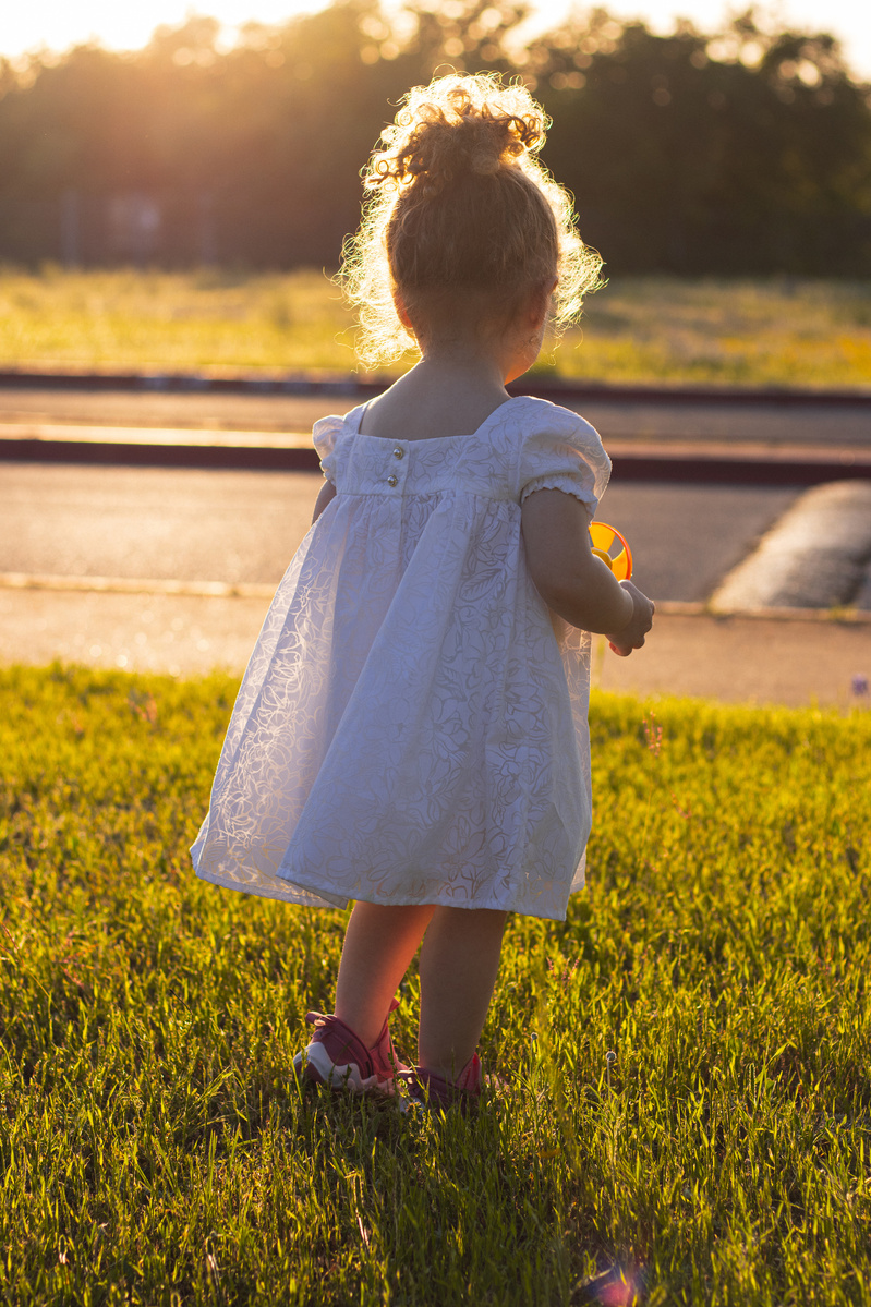 Childhood wonder — sunset walk in Austin