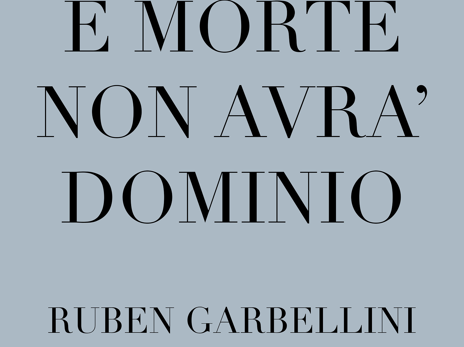 Antibiennale 2026 - Home - E Morte Non Avra' Dominio