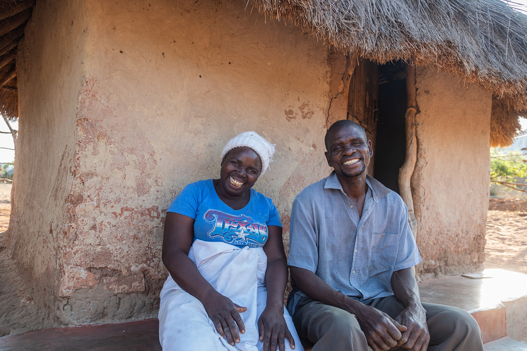 OCTOBER 07, 2021: CEPHAS DZITIRO (41) and his wife WINNET MASIYAH (45) opened their homestead to resilience design teams from the USAID-funded Amalima Loko and Takunda projects in collaboration with Muonde Trust. © Charmaine Chitate/ CARE