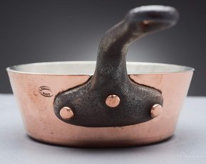 antique copper saucepan