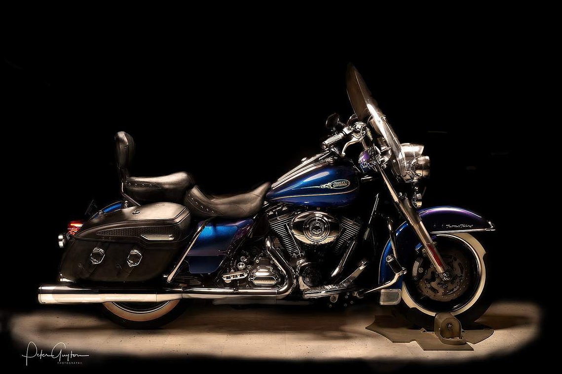 Harley Davidson Road King in the Studio