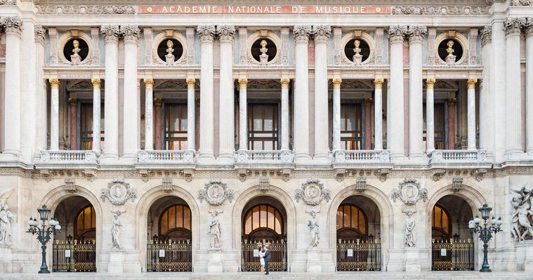 Engagement Session in Paris at the Opera Garnier
