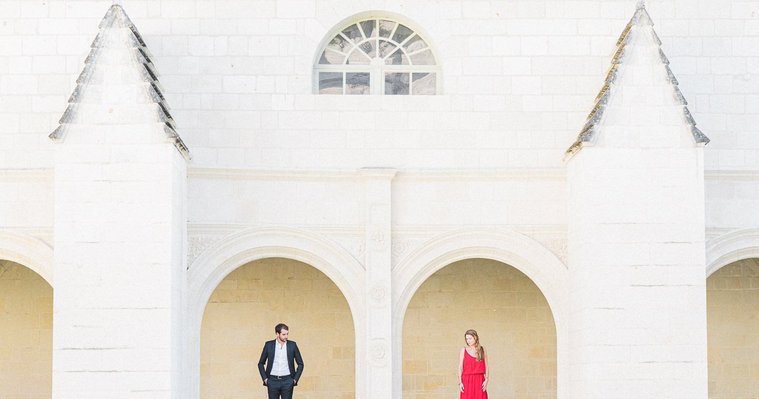 Engagement Session at the Abbey of Fontevraud in Loire Valley