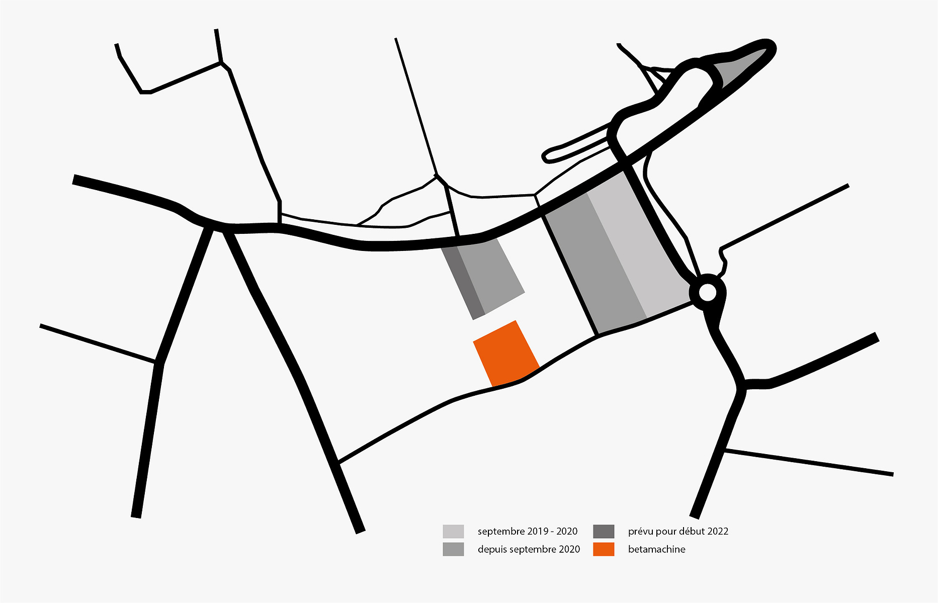 Destructions/constructions en cours autour du lieu de résidence. Déménagement prévu pour début 2022.