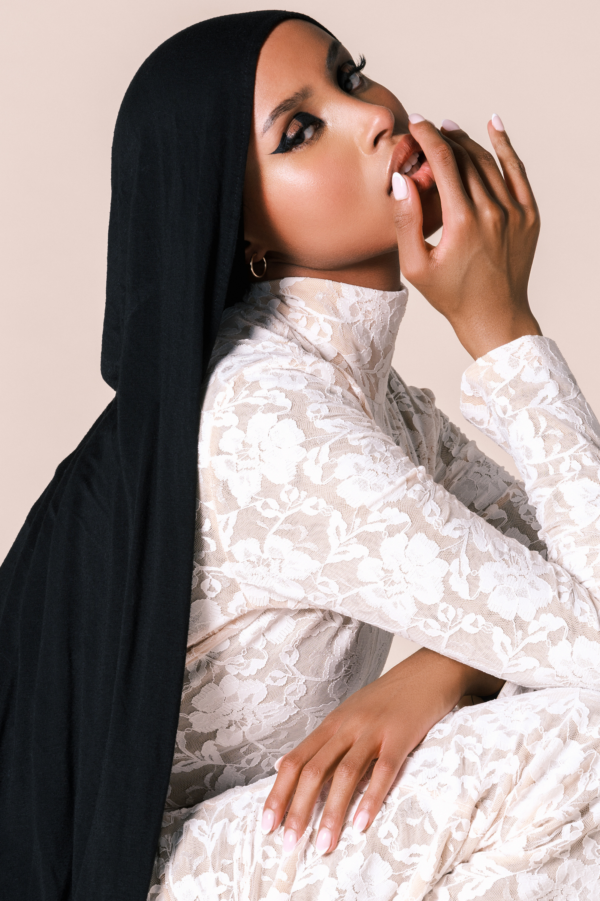 Female Model in Hijab and Wedding Editorial Photography Dallas 