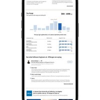 Mobile Mockup with Linkedin Embark displayed. 