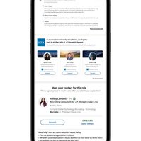 Mobile Mockup with Linkedin Embark displayed. 