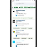 Mobile Mockup with Linkedin Embark displayed. 