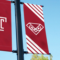 Proposed Temple Owl logo on banner