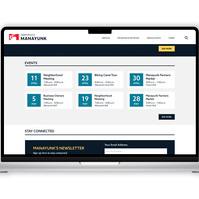 Mockup of Manayunk's Parks and Recreation Page