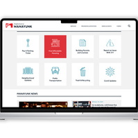 Mockup of Manayunk's Landing page