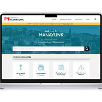 Mockup of Manayunk's Landing page