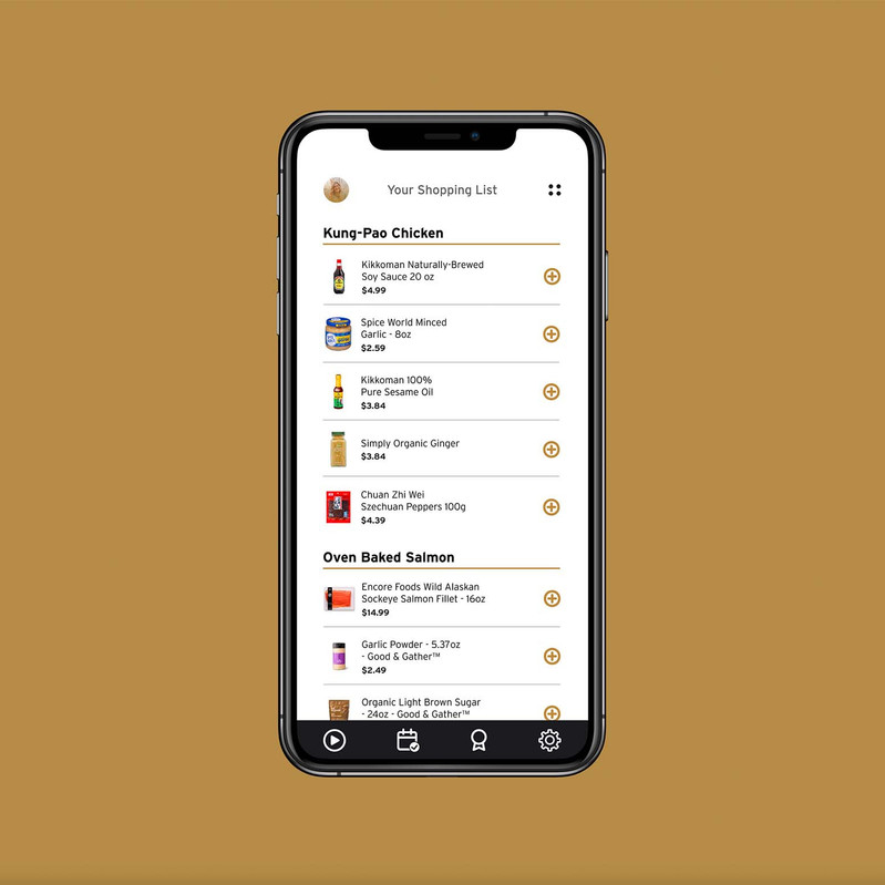 Mobile grocery cart experience for Stoven