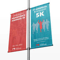 Banner to advertise the Manayunk 5k