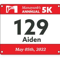 Manayunk 5k runner tag