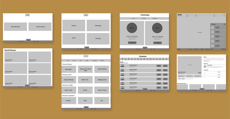 Wireframes of Stoven