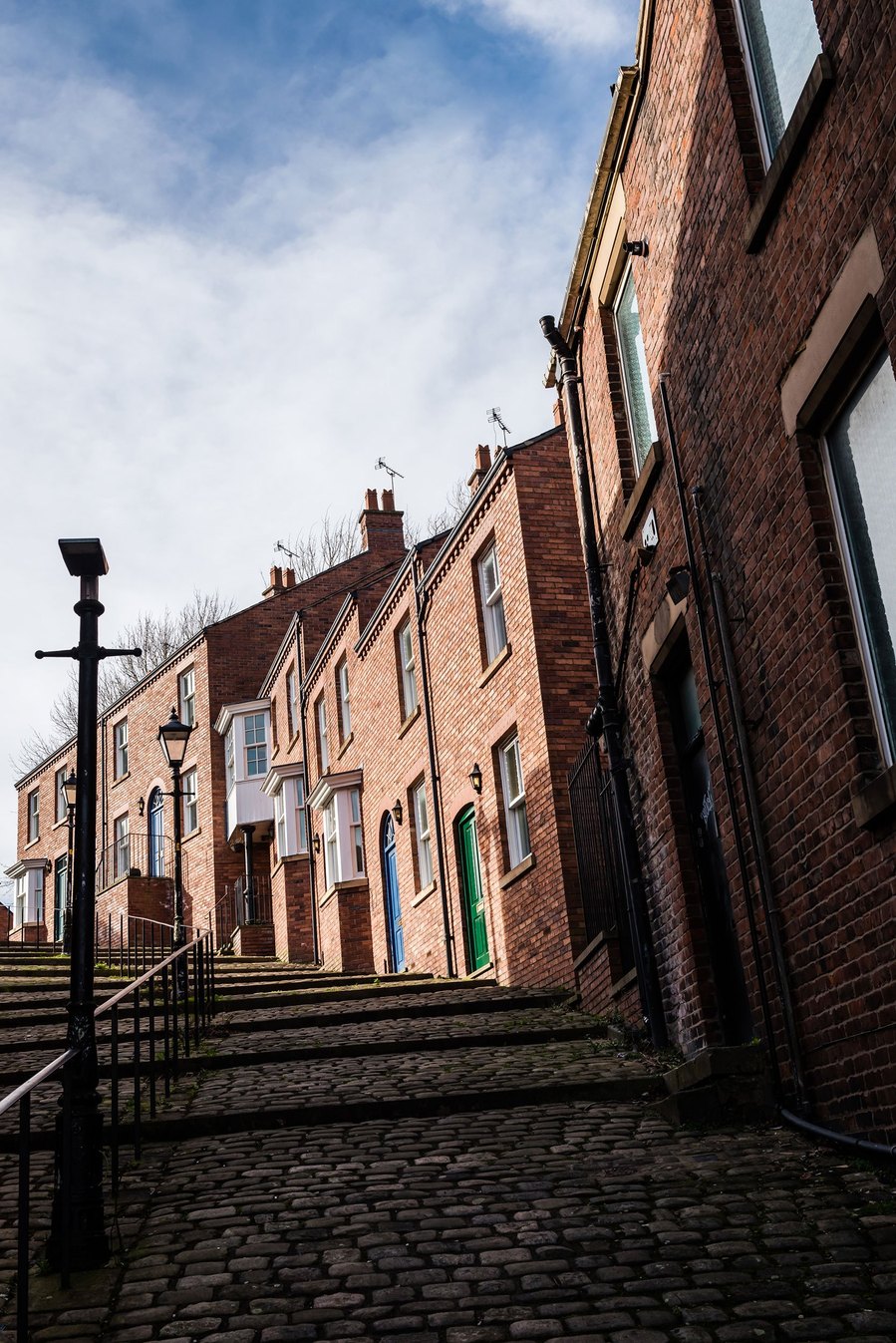 stockport lifestyle and placemaking photography, local street architecture