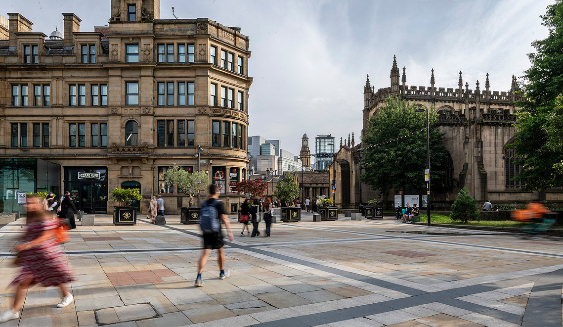 Placemaking photography - Everyday footfall around Manchester City centre