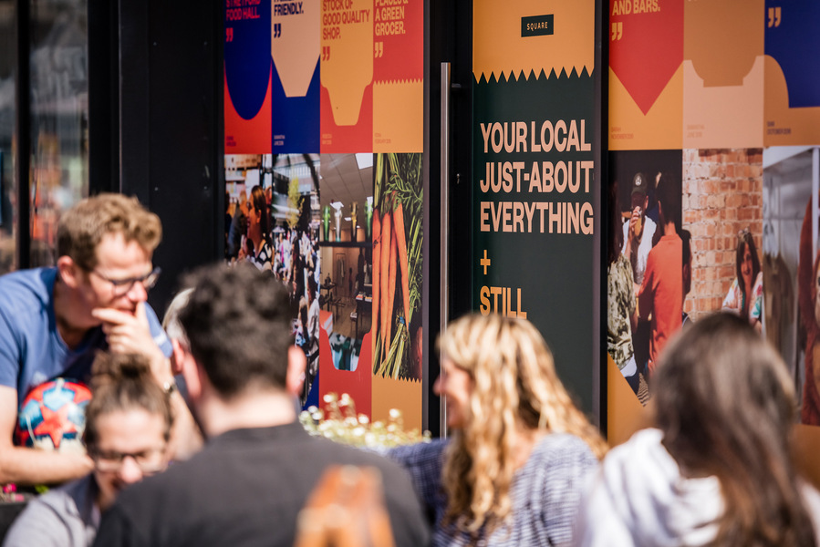 Placemaking and lifestyle photography,
Leisure and hospitality destination,
Customers sat outside bar