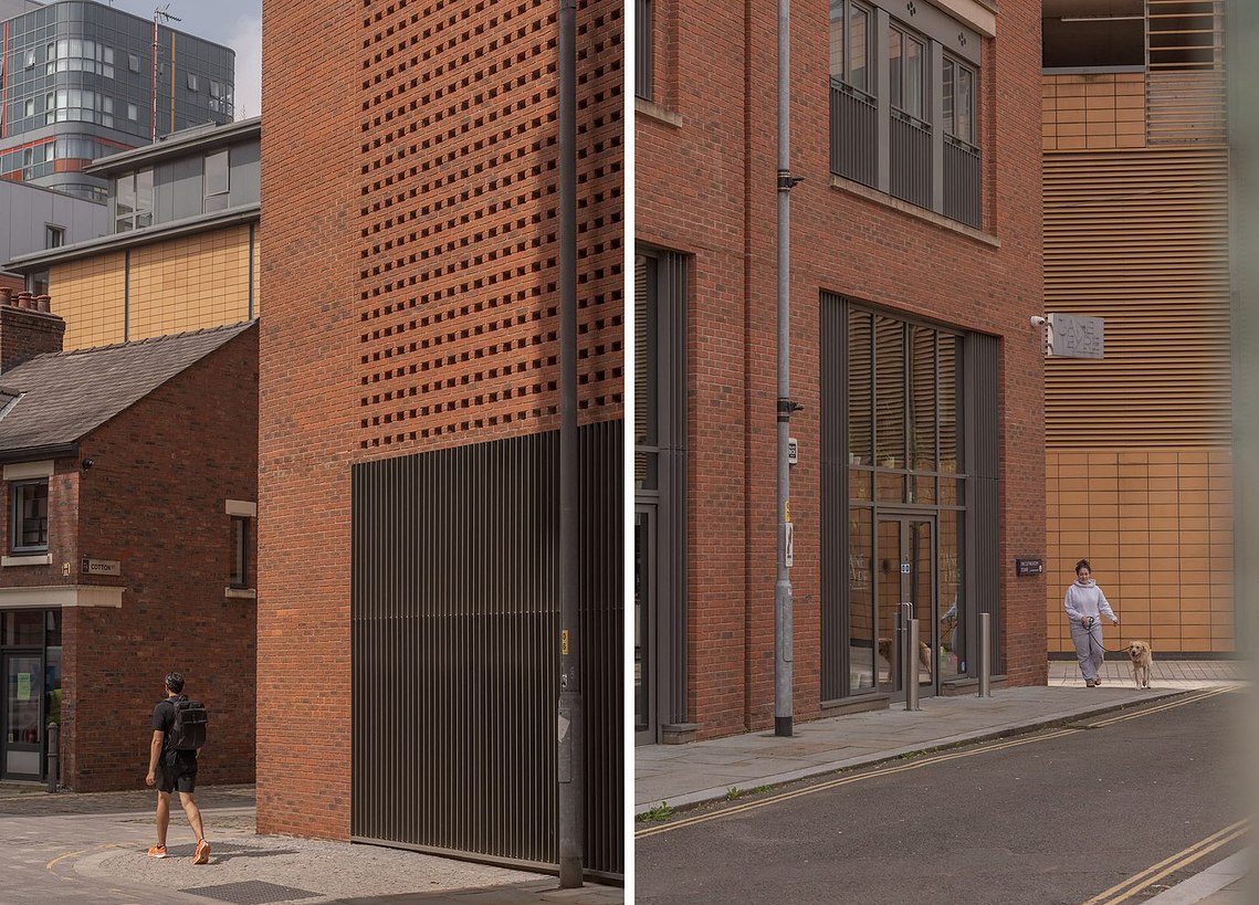 ancoats, manchester, local area, lifestyle photography, buildings and solo walkers