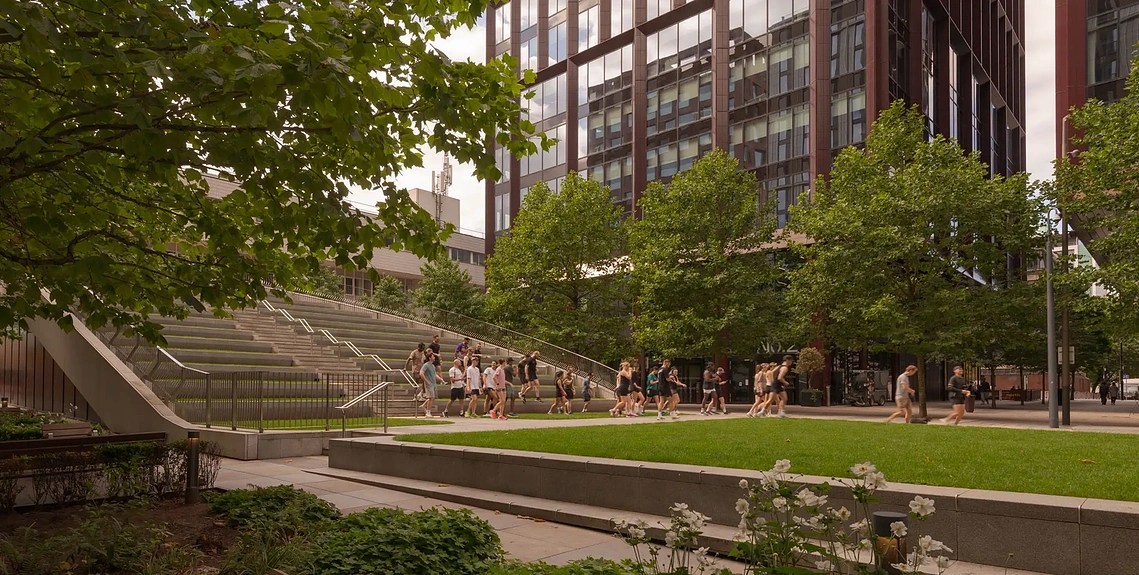 Circle Square, Oxford Road	
Running club members — vibrant everyday moments in an architect-designed space.	commercial lifestyle photography