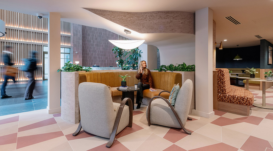 Commercial lifestyle and interiors photography  in modern office workspace Manchester
