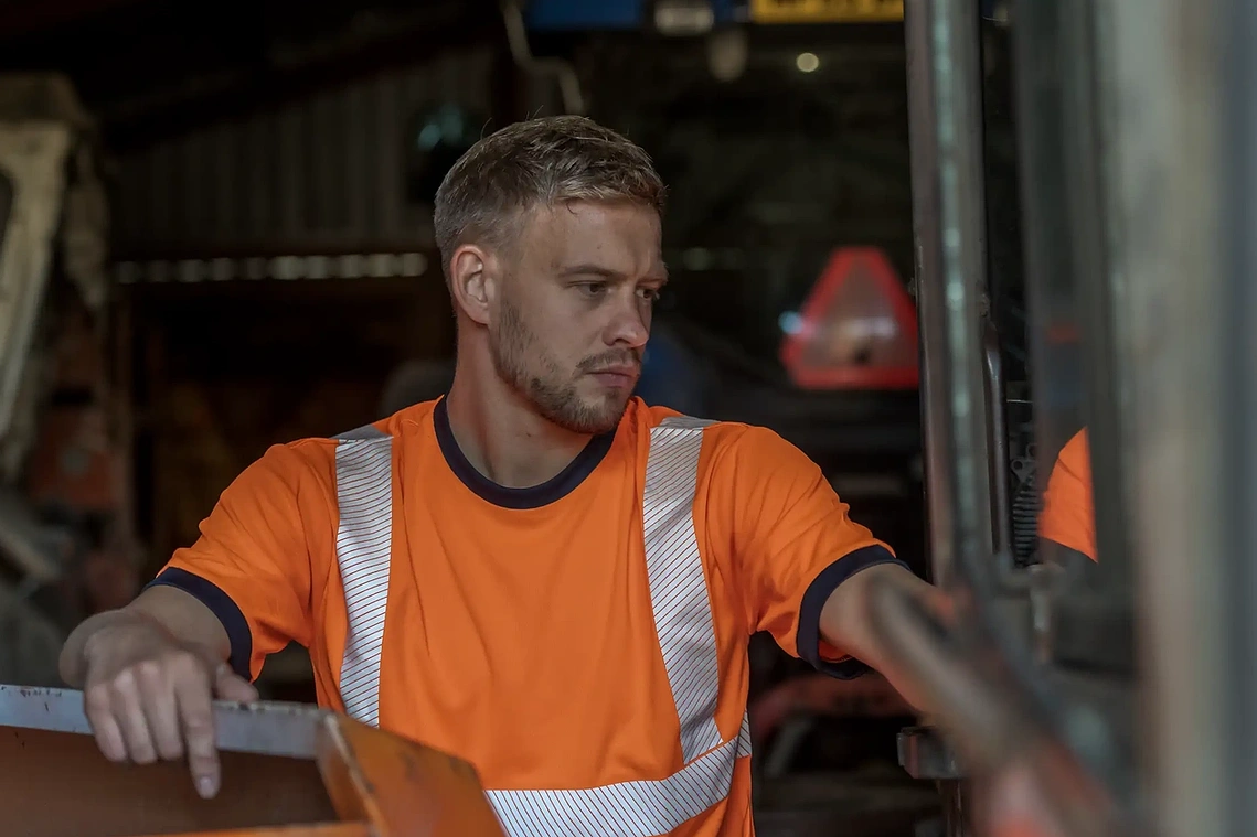 Full-service commercial photoshoot with models, props and industrial location