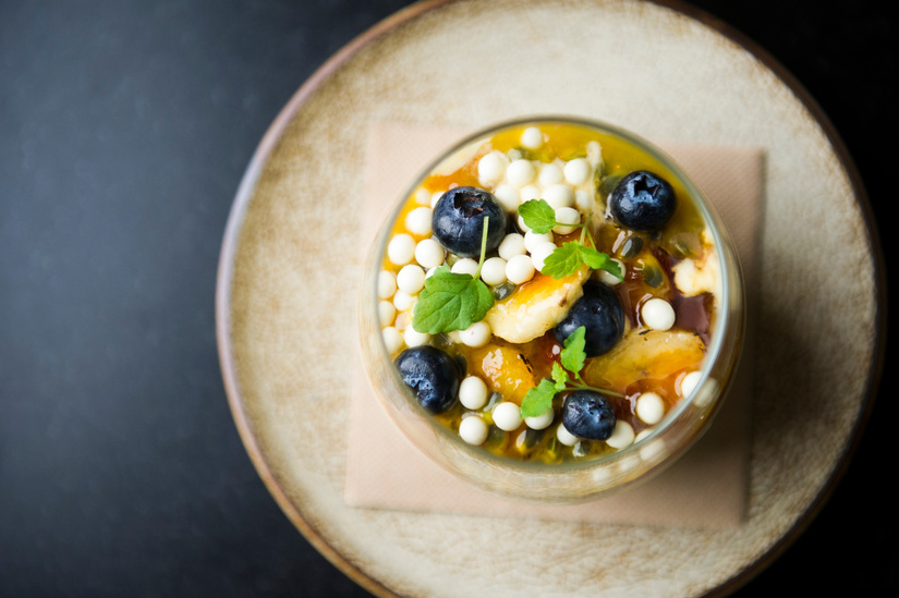 Good Food Review Vincent Restaurant. Passion Fruit Bavarois. Photo: Dion Georgopoulos