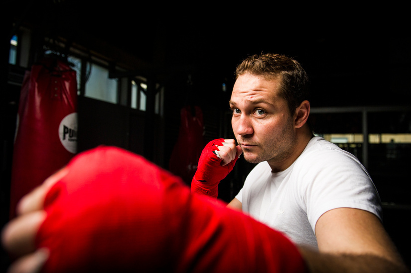 Boxer Abe Archibald at Stockade Training Centre. Photo: Dion Georgopoulos