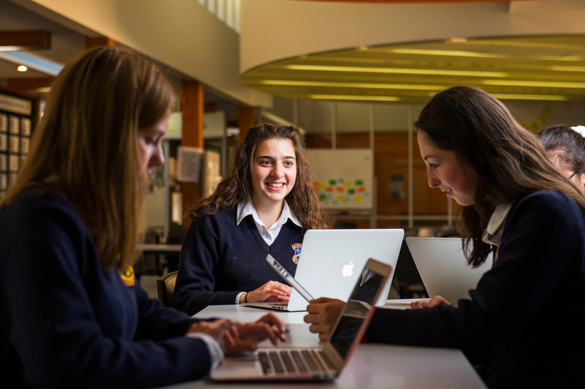 Merici College student Alyssia Borgia prepares for NAPLAN. Picture: Dion Georgopoulos